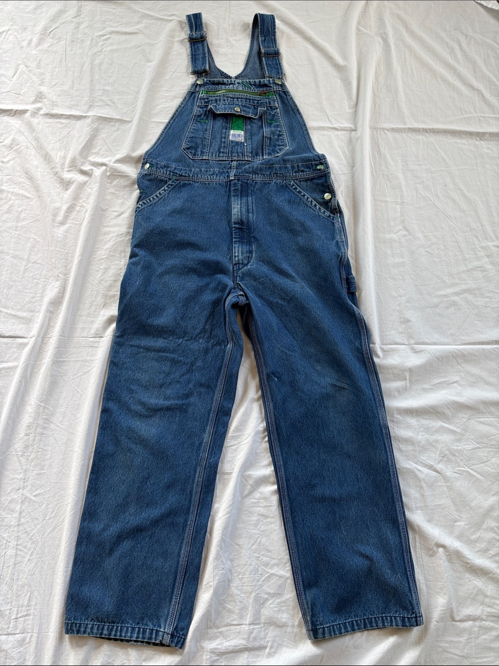 Liberty Men's Dark Blue Denim Overalls Size 36 x 32